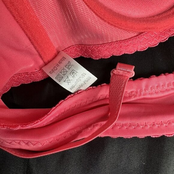 Affata Pink Bra Silky Lace Detail Convertible Removable Straps Push Up - Picture 8 of 11